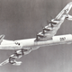 7th Bombardment Wing Consolidated B-36D-1-CF Peacemaker 44-92097, showing Triangle-J tail code. 92097 crashed near Biggs AFB 8/28/54 due to loss of engine power on practice landing approach. One crew killed